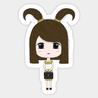 Capricorn Girl Sticker